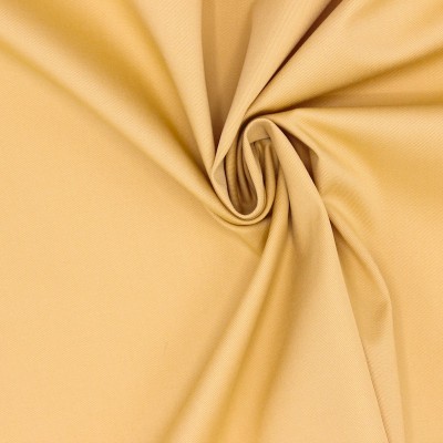 Beige cotton and elasthanne fabric