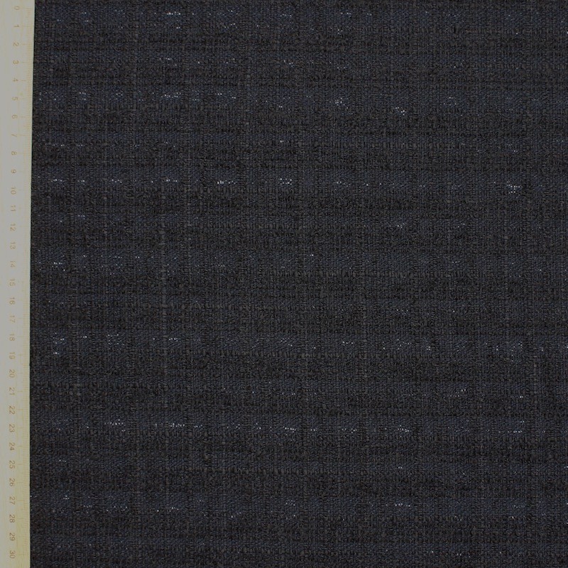 Tissu en coton et viscose  noir