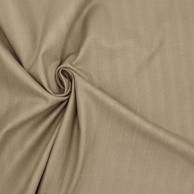 Extensible fabric with herringbone pattern - beige