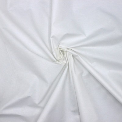 Witte katoen en polyester in brede breedte