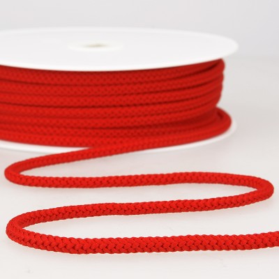 cordon tricoté rouge