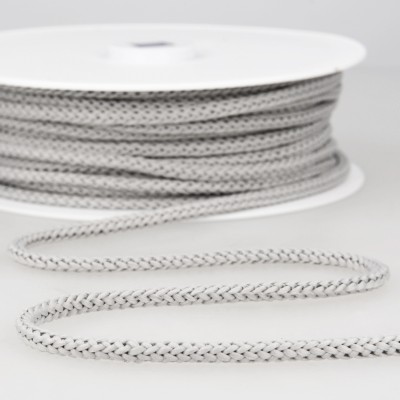 Grey knitted rope