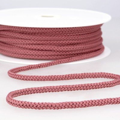 Dark pink knitted rope