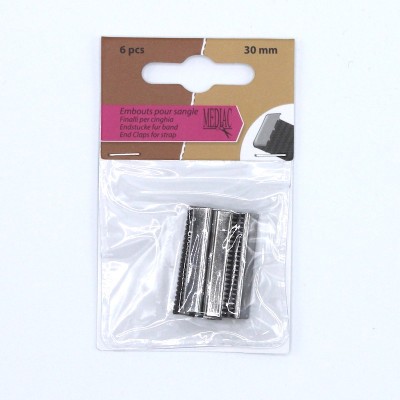 End caps for strap - dark grey 