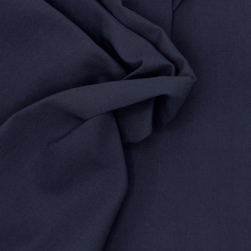 Plain cotton fabric - navy blue 