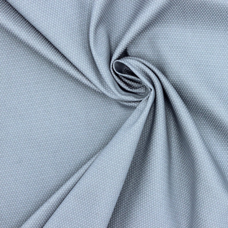 Tissu en coton et élasthanne gris