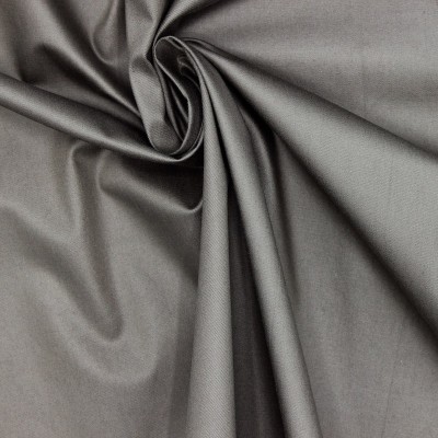 Satin Cotton and elasthanne fabric with white dots on black background