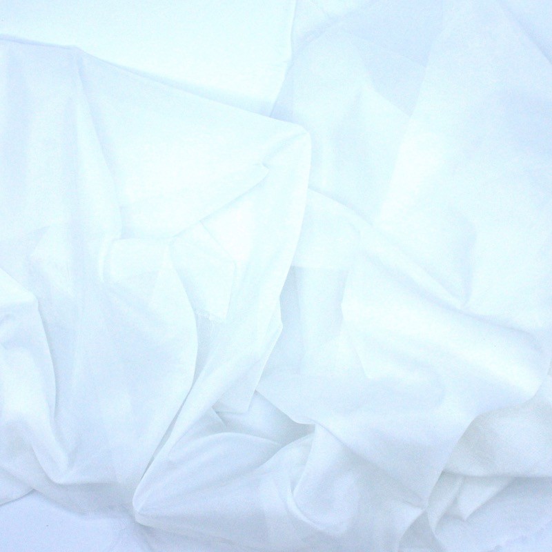 Voile blanc cassé 100% polyester