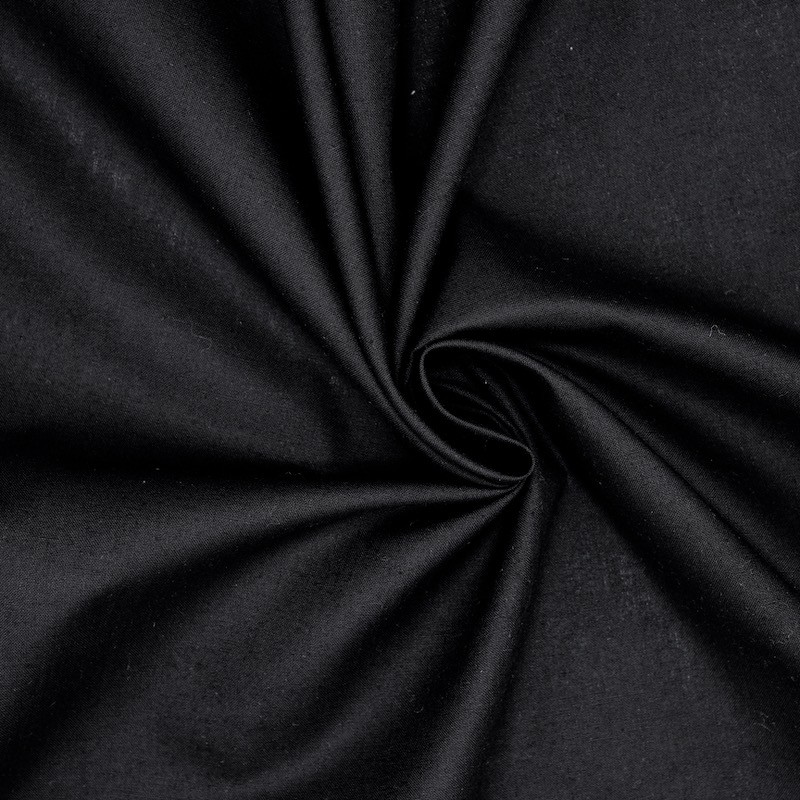 Fabric in cotton and polyester - black 