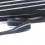 Grijze elastisch biaisband met zilveren streep