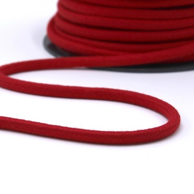 cordon en coton 8mm rouge