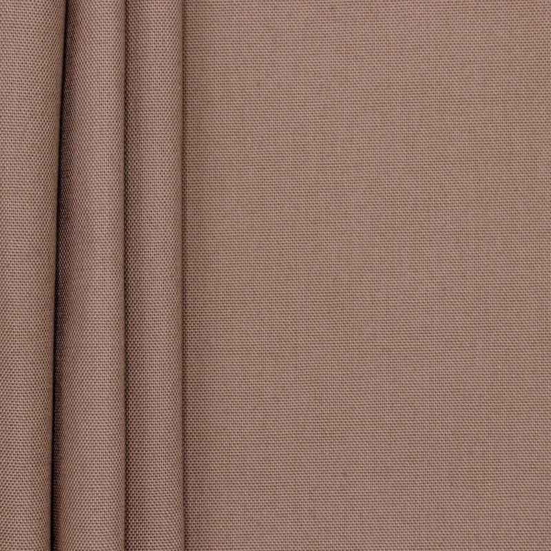 Tissu en coton uni brun écorce