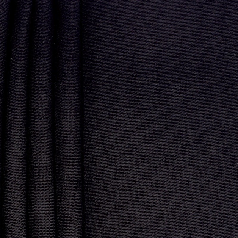 Tissu Coton Epais Noir de Qualité, Tissu au mètre 