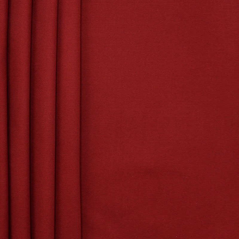 Tissu en coton uni rouge 