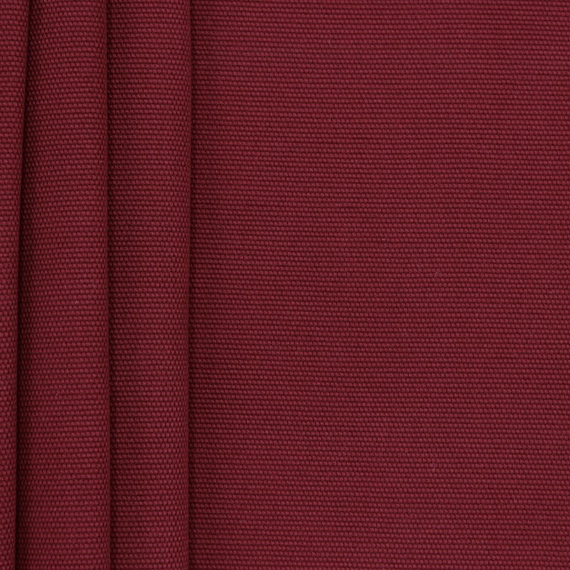 Tissu en coton uni rouge grenat