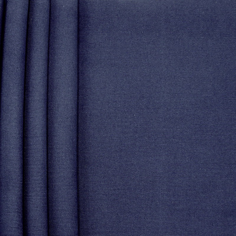 Plain cotton fabric - bleu 