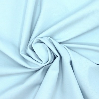 Tissu vestimentaire sergé stretch bleu ciel