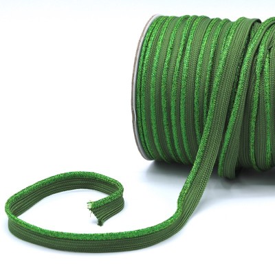 Lurex piping cord - green