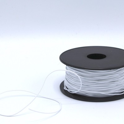 Round elastic 1,2mm - white 