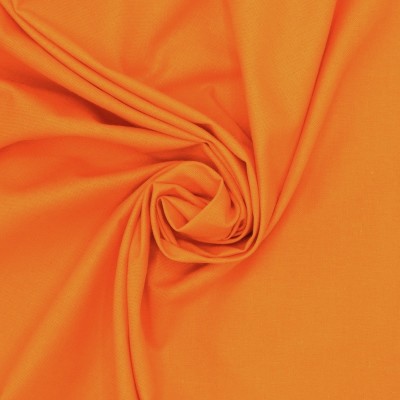 Tissu 100% coton uni orange