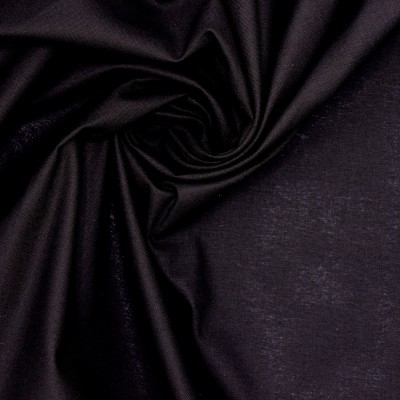 Tissu 100% coton uni noir