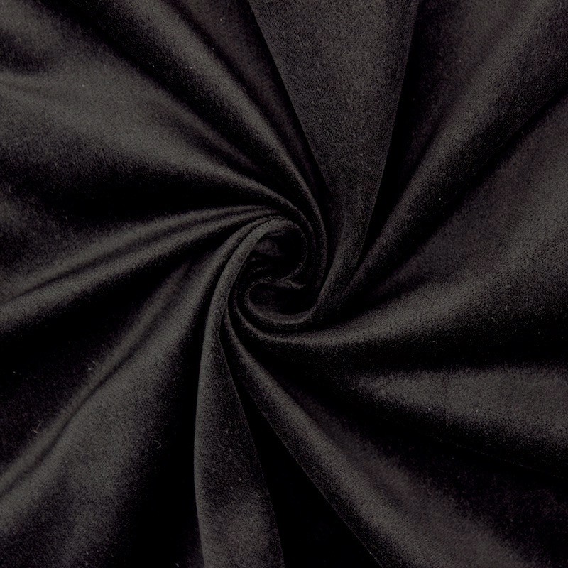 Stretch smooth velvet - black