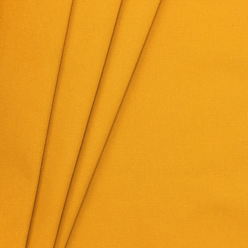 100% cotton with twill weave - mustard yellow