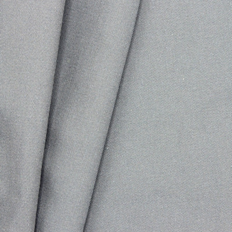 100% cotton with twill weave - mouse grey
