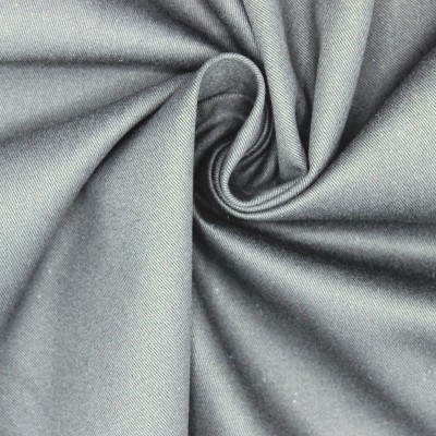 Tissu 100% coton sergé gris souris