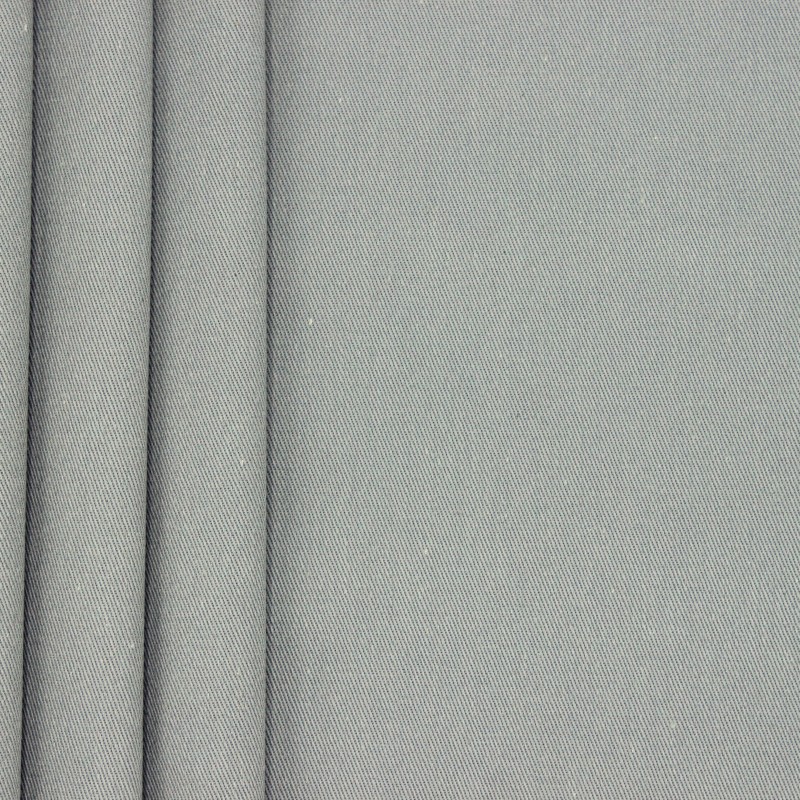 Tissu 100% coton sergé gris souris