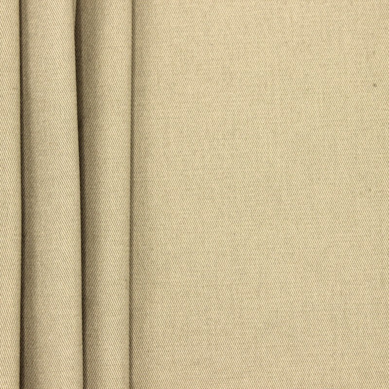 100% cotton with twill weave - taupe