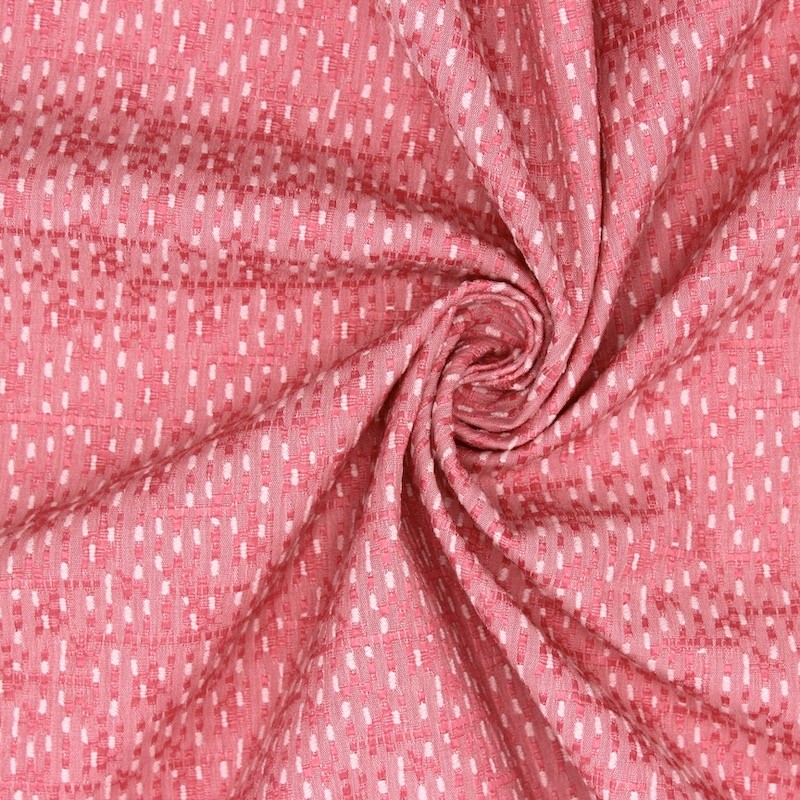 Stretch Jacquard fabric - pink