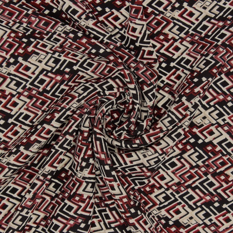 Polyester fabric with prints