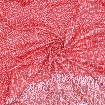 Extensible satin of cotton panel with prints