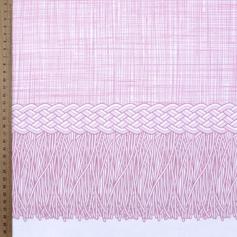 Fabric panel of cotton and silk type taffeta - navy blue