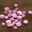 Round resin button - candy pink 