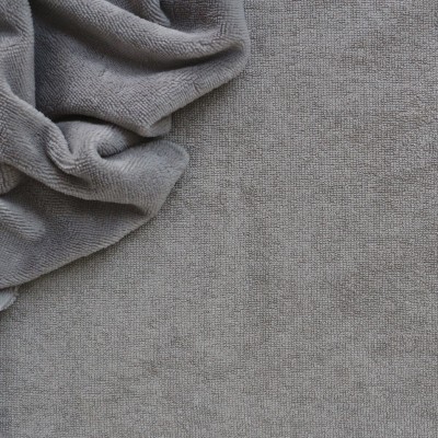 Terry fabric in cotton and bamboo - grey 
