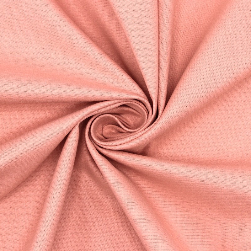 Sheeting fabric in cotton - plain peach pink