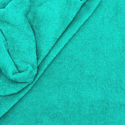 Celadon blue terry fabric