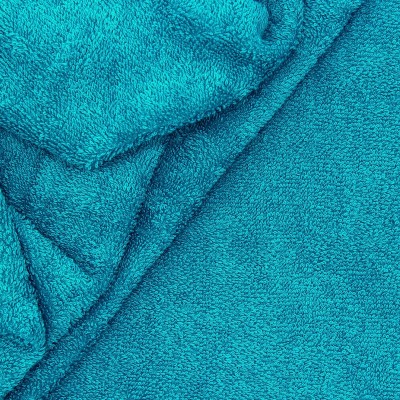 Blue terry fabric