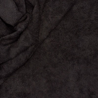 Black terry fabric