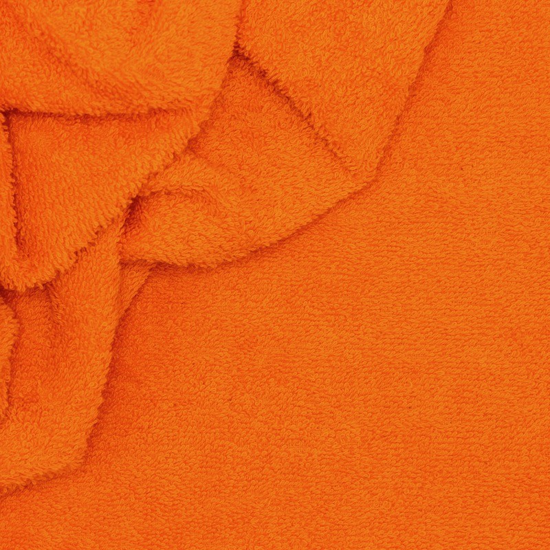 Orange terry fabric