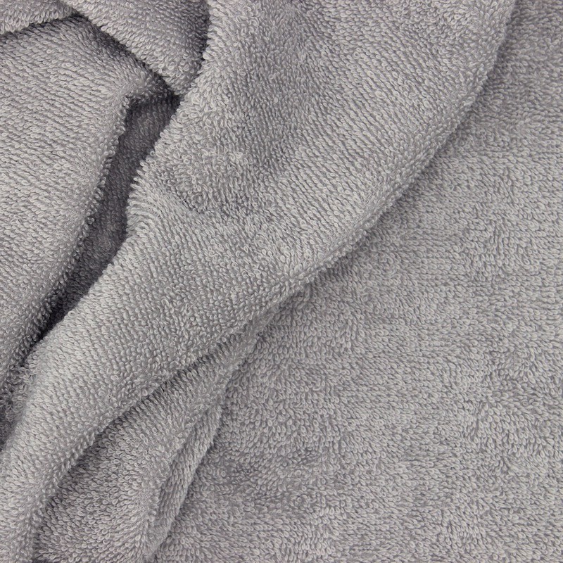 Tissu éponge hydrophile 100% coton gris 