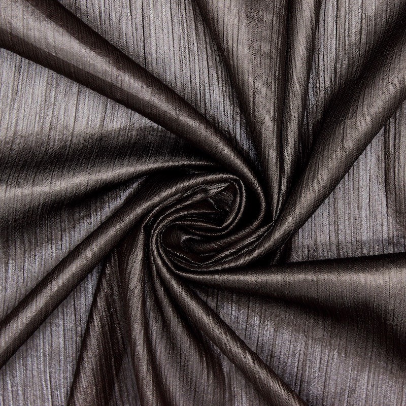 Satined veil 100% polyester - brown