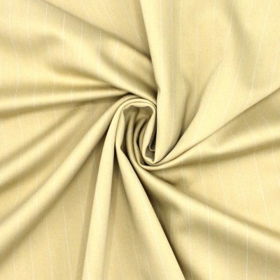 Extensible satin with thin stripes - beige
