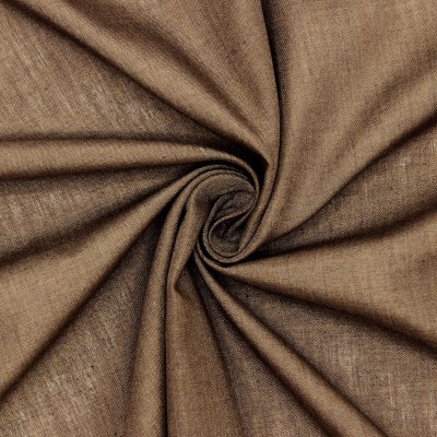 Voile de polyester et coton brun
