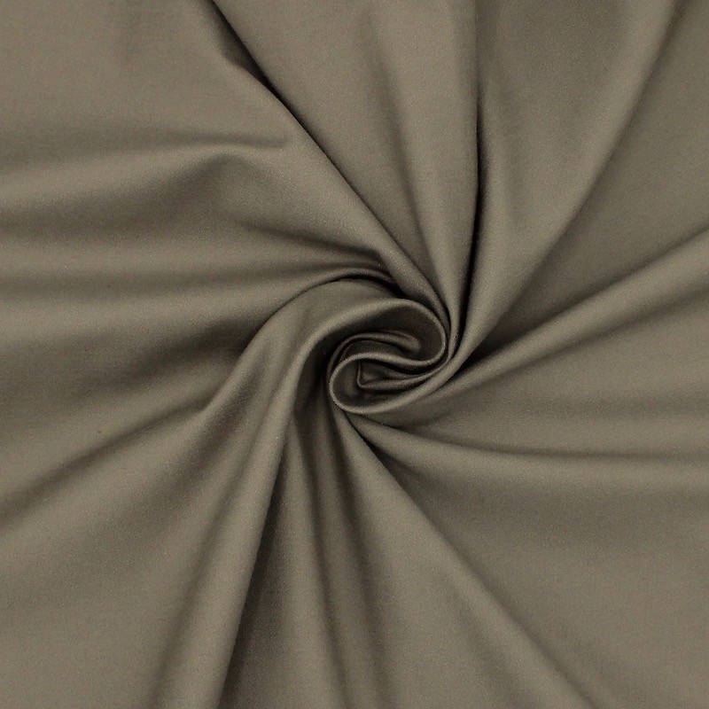 Stretch satin of cotton - brown