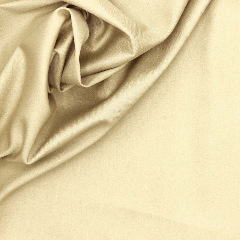 Stretch cotton cloth - beige