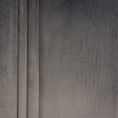 Tissu velours souple gris