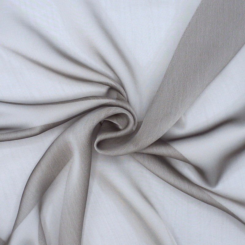 Veil 100% polyester - changing grey 